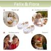 imageFelix ampamp Flora Toddler Flower Girl Dress Shoes  Baby Girl Ballet Mary Jane Flats for Party School WeddingBf04s White