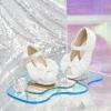 imageFelix ampamp Flora Toddler Flower Girl Dress Shoes  Baby Girl Ballet Mary Jane Flats for Party School WeddingBf04s White