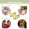 imageFelix ampamp Flora Toddler Flower Girl Dress Shoes  Baby Girl Ballet Mary Jane Flats for Party School WeddingBf04s Yellow