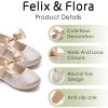 imageFelix ampamp Flora Toddler Flower Girl Dress Shoes  Baby Girl Ballet Mary Jane Flats for Party School WeddingBf08s Dark Nude