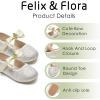 imageFelix ampamp Flora Toddler Flower Girl Dress Shoes  Baby Girl Ballet Mary Jane Flats for Party School WeddingBf08s Gold