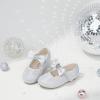 imageFelix ampamp Flora Toddler Flower Girl Dress Shoes  Baby Girl Ballet Mary Jane Flats for Party School WeddingBf08s Grey