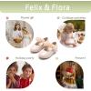 imageFelix ampamp Flora Toddler Flower Girl Dress Shoes  Girl Ballet Flats Party School Shoes WeddingB819nude