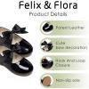 imageFelix ampamp Flora Toddler Flower Girl Dress Shoes  Girl Ballet Flats Party School Shoes WeddingB821black