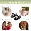 imageFelix ampamp Flora Toddler Flower Girl Dress Shoes  Girl Ballet Flats Party School Shoes WeddingB821black