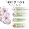 imageFelix ampamp Flora Toddler Flower Girl Dress Shoes  Girl Ballet Flats Party School Shoes WeddingB821glitter Purple