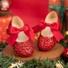 imageFelix ampamp Flora Toddler Flower Girl Dress Shoes  Girl Ballet Flats Party School Shoes WeddingB821glitter Red