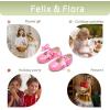 imageFelix ampamp Flora Toddler Flower Girl Dress Shoes  Girl Ballet Flats Party School Shoes WeddingB821hot Pink