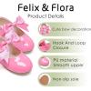 imageFelix ampamp Flora Toddler Flower Girl Dress Shoes  Girl Ballet Flats Party School Shoes WeddingB821hot Pink