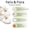 imageFelix ampamp Flora Toddler Flower Girl Dress Shoes  Girl Ballet Flats Party School Shoes WeddingB821ivory White