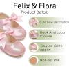imageFelix ampamp Flora Toddler Flower Girl Dress Shoes  Girl Ballet Flats Party School Shoes WeddingB821light Pink
