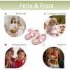 imageFelix ampamp Flora Toddler Flower Girl Dress Shoes  Girl Ballet Flats Party School Shoes WeddingB821light Pink