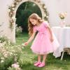 imageFelix ampamp Flora Toddler Flower Girl Dress Shoes  Girl Ballet Flats Party School Shoes WeddingB821s Hot Pink