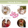 imageFelix ampamp Flora Toddler Flower Girl Dress Shoes  Girl Ballet Flats Party School Shoes WeddingB821s Hot Pink