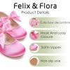 imageFelix ampamp Flora Toddler Flower Girl Dress Shoes  Girl Ballet Flats Party School Shoes WeddingB821s Hot Pink