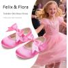 imageFelix ampamp Flora Toddler Flower Girl Dress Shoes  Girl Ballet Flats Party School Shoes WeddingB821s Hot Pink