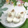 imageFelix ampamp Flora Toddler Flower Girl Dress Shoes  Girl Ballet Flats Party School Shoes WeddingB821s Light Gold