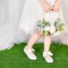 imageFelix ampamp Flora Toddler Flower Girl Dress Shoes  Girl Ballet Flats Party School Shoes WeddingB821s White