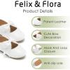 imageFelix ampamp Flora Toddler Flower Girl Dress Shoes  Girl Ballet Flats Party School Shoes WeddingB821white