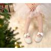 imageFelix ampamp Flora Toddler Flower Girl Dress Shoes  Girl Ballet Flats Party School Shoes WeddingB829 Glitter White
