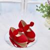 imageFelix ampamp Flora Toddler Flower Girl Dress Shoes  Girl Ballet Flats Party School Shoes WeddingB839red