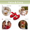 imageFelix ampamp Flora Toddler Flower Girl Dress Shoes  Girl Ballet Flats Party School Shoes WeddingB839red