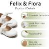 imageFelix ampamp Flora Toddler Flower Girl Dress Shoes  Girl Ballet Flats Party School Shoes WeddingB839white