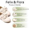 imageFelix ampamp Flora Toddler Flower Girl Dress Shoes  Girl Ballet Flats Party School Shoes WeddingB845beige