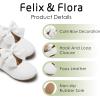imageFelix ampamp Flora Toddler Flower Girl Dress Shoes  Girl Ballet Flats Party School Shoes WeddingB845white