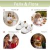 imageFelix ampamp Flora Toddler Flower Girl Dress Shoes  Girl Ballet Flats Party School Shoes WeddingB845white