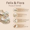 imageFelix ampamp Flora Toddler Flower Girl Dress Shoes  Girl Ballet Flats Party School Shoes WeddingB896gold