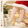 imageFelix ampamp Flora Toddler Flower Girl Dress Shoes  Girl Ballet Flats Party School Shoes WeddingB896gold