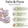 imageFelix ampamp Flora Toddler Flower Girl Dress Shoes  Girl Ballet Flats Party School Shoes WeddingB896purple