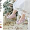 imageFelix ampamp Flora Toddler Flower Girl Dress Shoes  Girl Ballet Flats Party School Shoes WeddingB896purple