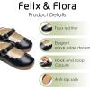 imageFelix ampamp Flora Toddler Flower Girl Dress Shoes  Girl Ballet Flats Party School Shoes WeddingB902black