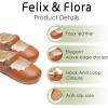 imageFelix ampamp Flora Toddler Flower Girl Dress Shoes  Girl Ballet Flats Party School Shoes WeddingB902brown