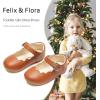 imageFelix ampamp Flora Toddler Flower Girl Dress Shoes  Girl Ballet Flats Party School Shoes WeddingB902brown