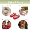 imageFelix ampamp Flora Toddler Flower Girl Dress Shoes  Girl Ballet Flats Party School Shoes WeddingB902red
