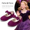 imageFelix ampamp Flora Toddler Flower Girl Dress Shoes  Girl Ballet Flats Party School Shoes WeddingBf11purple