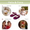 imageFelix ampamp Flora Toddler Flower Girl Dress Shoes  Girl Ballet Flats Party School Shoes WeddingBf11purple