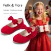 imageFelix ampamp Flora Toddler Flower Girl Dress Shoes  Girl Ballet Flats Party School Shoes WeddingBf11red
