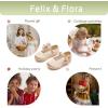 imageFelix ampamp Flora Toddler Girl Dress Shoes  Flower Girl Ballet Flats School Wedding PartyBf14dark Nude