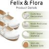 imageFelix ampamp Flora Toddler Girl Dress Shoes  Flower Girl Ballet Flats School Wedding PartyBf14ivory White