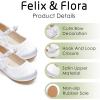imageFelix ampamp Flora Toddler Girl Dress Shoes  Flower Girl Ballet Flats School Wedding PartyBf14white