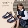 imageFelix ampamp Flora Toddler Girl Mary Jane Dress Shoes  School Oxford Flats for Girl Party ShoesB423navy Blue