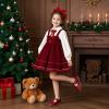 imageFelix ampamp Flora Toddler Girl Mary Jane Dress Shoes  School Oxford Flats for Girl Party ShoesB423red