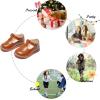 imageFelix ampamp Flora Toddler Girl Mary Jane Dress Shoes  School Oxford Flats for Girl Party ShoesB425brown