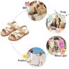 imageFelix ampamp Flora Toddler Girls Sandals Soft Rubber Flats Summer Baby Flower Girl ShoesBc284gold