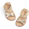 imageFelix ampamp Flora Toddler Girls Sandals Soft Rubber Flats Summer Baby Flower Girl ShoesBc284gold