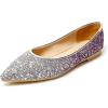 imageFelix ampamp Flora Womens Ballet Flats Comfortable Classy Dress Shoes for Wedding Party DailyBw03glitter Purple